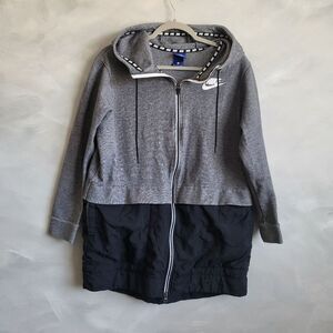 Nike Women's Sportswear Advance 15 AV15 Parka Jacket - Grey - Size M Oversized